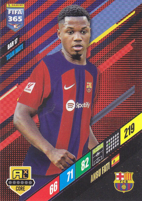 Ansu Fati FC Barcelona Basis Karte