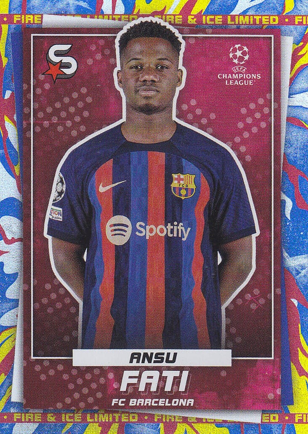 Ansu Fati / FC Barcelona / Parallel Fire & Ice Limited Karten / Nr.55