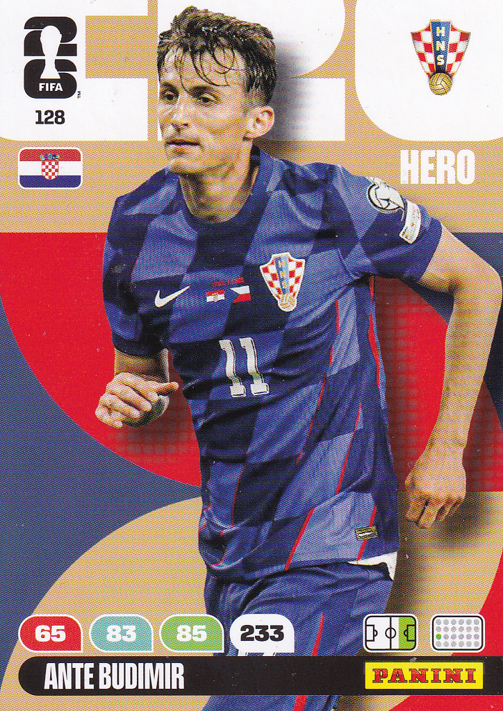 Ante Budimir - Kroatien - Panini WM 2026 - Hero - Nr. 128