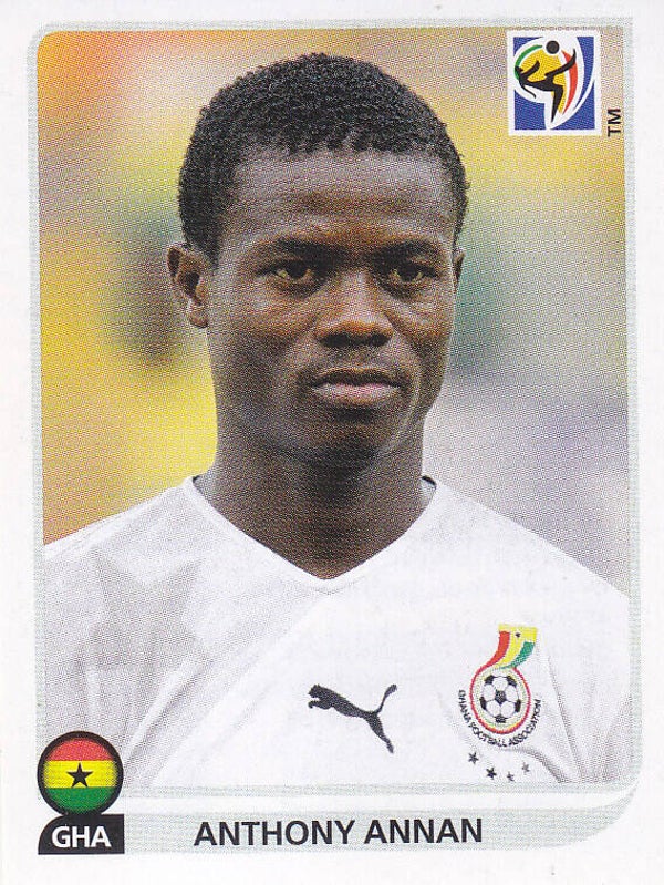 Anthony Annan / Ghana / Panini WM 2010 / Basis Bild / Nr.326