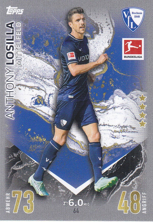 Anthony Losilla / VFL Bochum / Topps Match Attax 2023 / Basis Karte / Nr.64