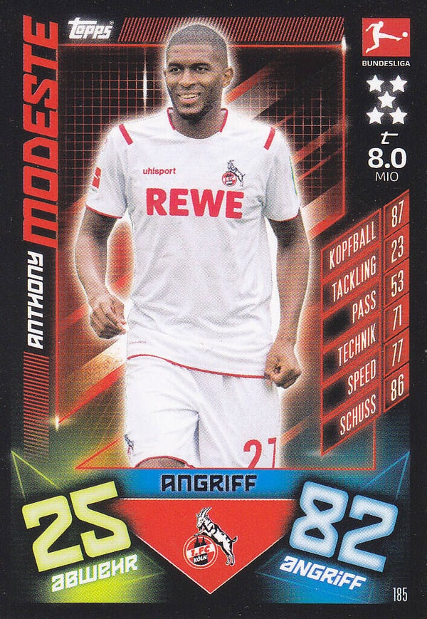 Anthony Modeste / 1.FC Köln / Topps Match Attax 2019 / Basis Karte / Nr. 185