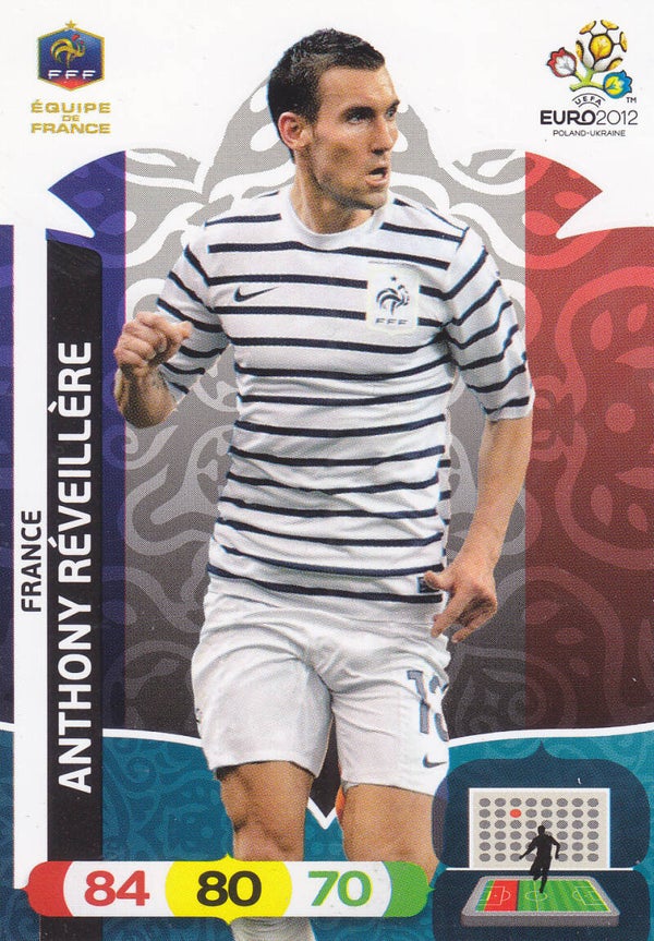 Anthony Reveillere Frankreich Panini Fußball EM 2012 Basis Karte Nr.79