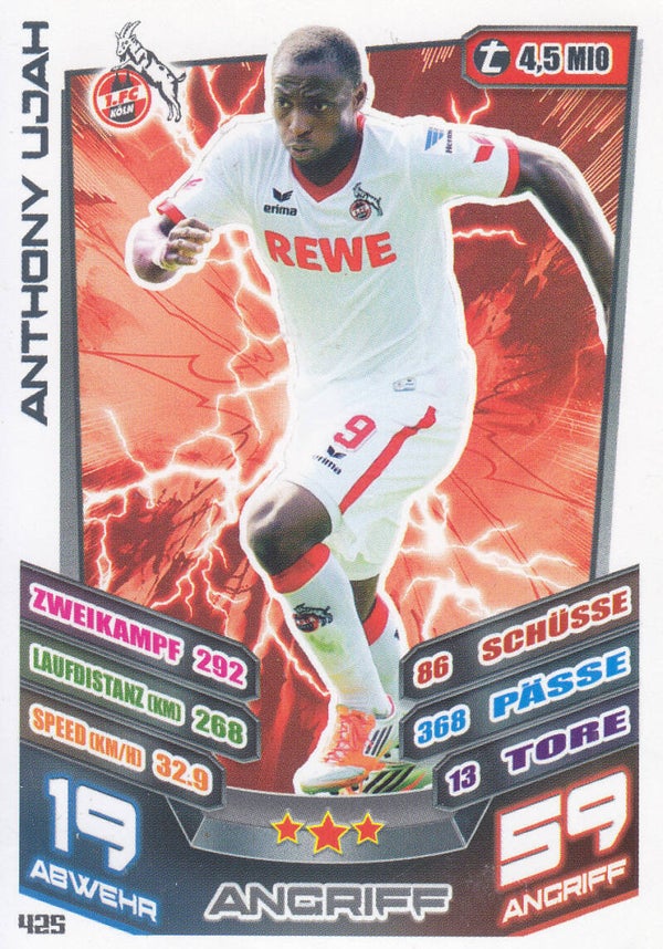 Anthony Ujah / 1.FC Köln / Topps Match Attax 2013 / Basis Karte / Nr. 425