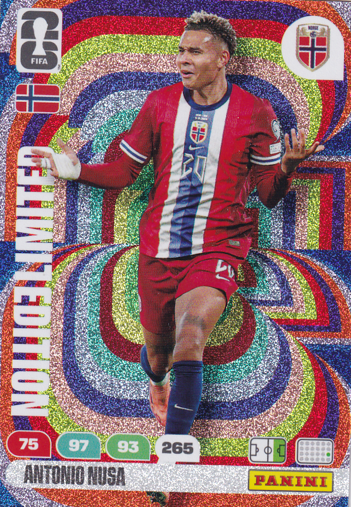 Antonio Nusa - Norwegen - Panini WM 2026 - Limited Edition - Nr. LE-AN