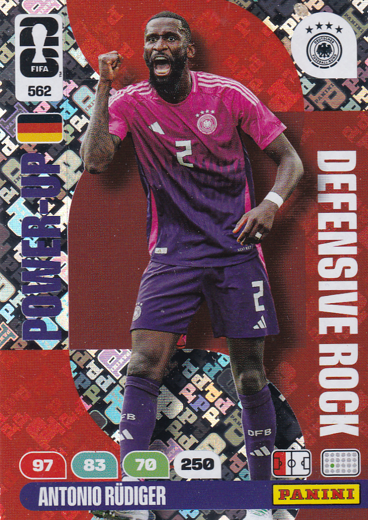 Antonio Rüdiger - Deutschland - Panini WM 2026 - Power-Up - Defensive Rock - Nr. 562