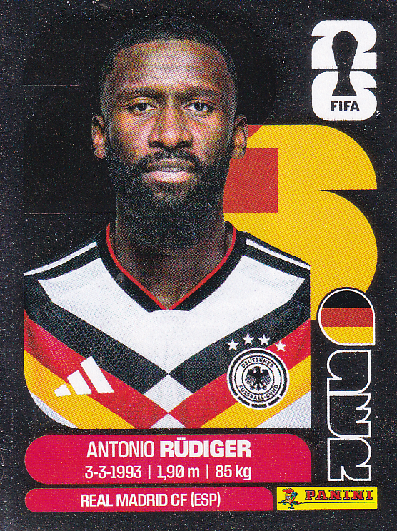 Antonio Rüdiger - Deutschland - Panini WM 2026 - Glitzer - GER 6
