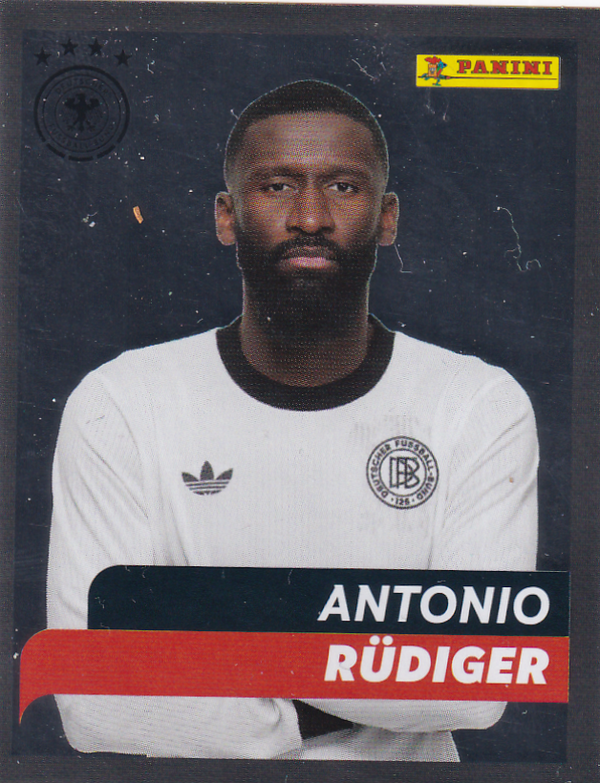 Antonio Rüdiger - Deutschland - Panini 125 Jahre DFB Fußballgeschichte - Porträt Glitzer - Nr. 57