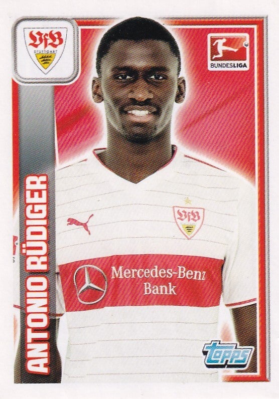 Antonio Rüdiger - VFB Stuttgart - Topps Bundesliga 2013 - Basis Bild - Nr. 249
