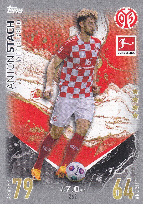 Anton Stach / 1.FSV Mainz 05 / Topps Match Attax 2023 / Basis Karte / Nr. 262