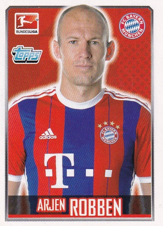 Arjen Robben - FC Bayern München - Topps Bundesliga 2014 - Basis Bild - Nr. 209