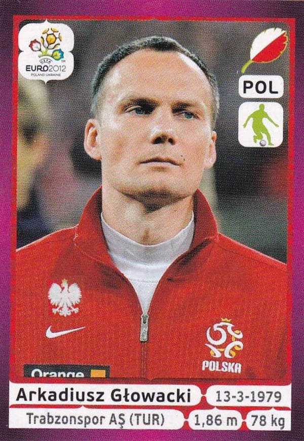 Arkadiusz Glowacki / Polen / Panini EM 2012 / Basis Bild / Nr. 57