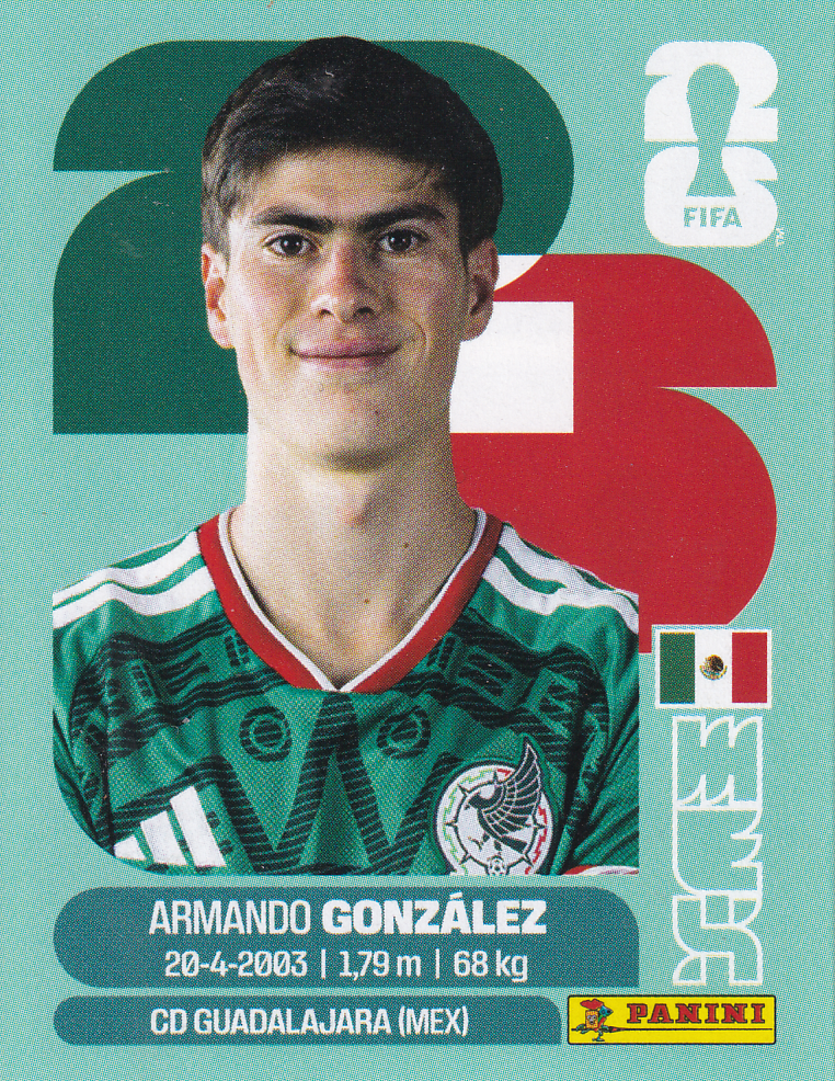 Armando Gonzalez - Mexico - Panini WM 2026 - Update - MEX15a