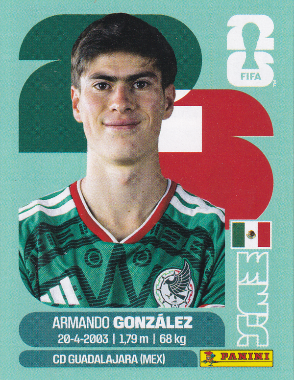 Armando Gonzalez - Mexico - Panini WM 2026 - Update - MEX15a