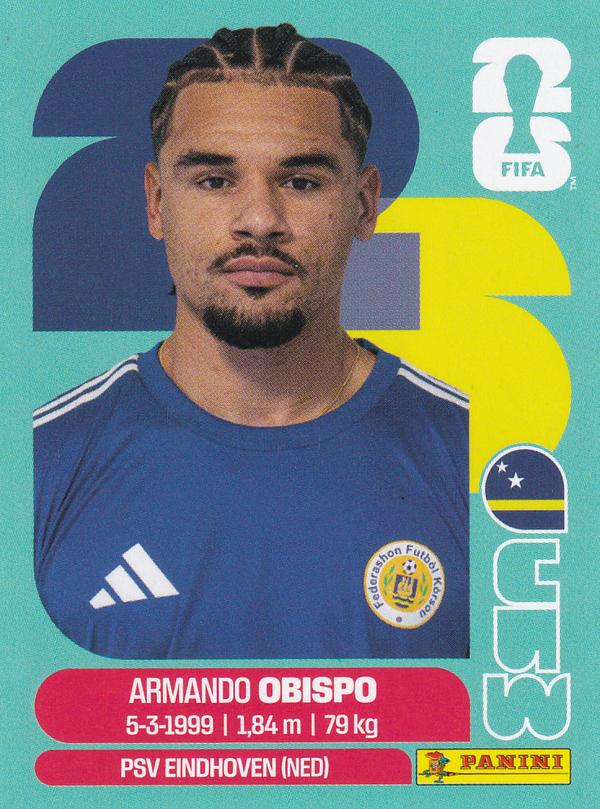 Armando Obispo - Curacao - Panini WM 2026 - Basis Bild - CUW3