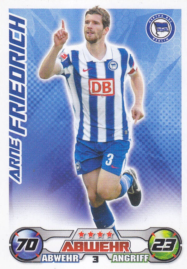 Arne Friedrich / Hertha BSC Berlin / Topps Match Attax 2009 / Basis Karte / Nr.3