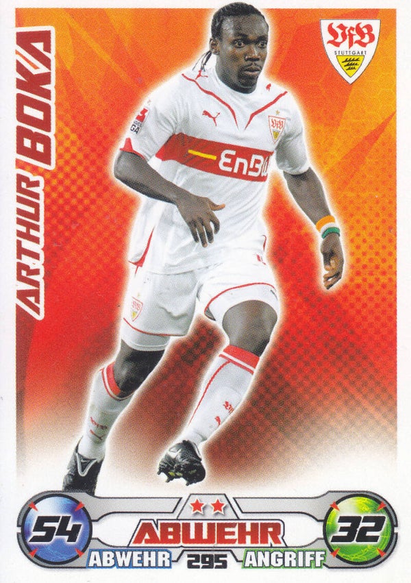 Arthur Boka / VFB Stuttgart / Topps Match Attax 2009 / Basis Karte / Nr.295