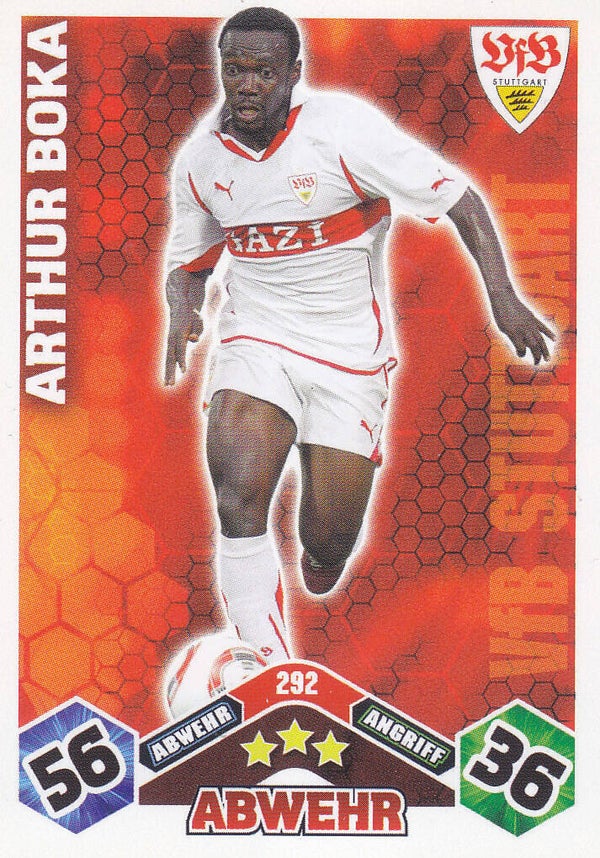 Arthur Boka / VFB Stuttgart / Topps Match Attax 2010 / Basis Karte / Nr.292