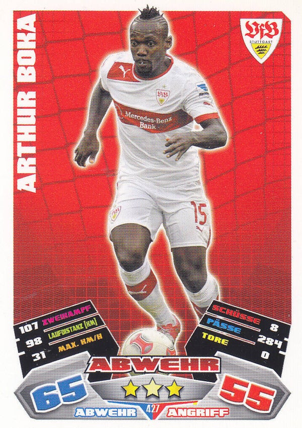 Arthur Boka / VFB Stuttgart / Topps Match Attax 2012 / Basis Karte / Nr. 427