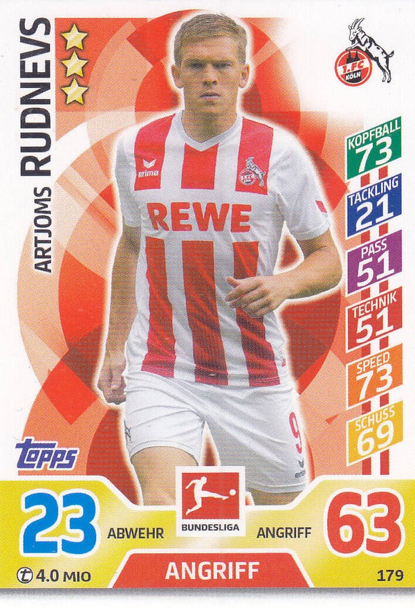 Artjoms Rudnevs 1.FC Köln Basis Karte Nr.179