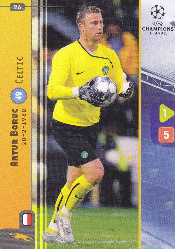 Artur Boruc / Celtic Glasgow / Panini Champions League 2008 / Basis Karte/ Nr.26