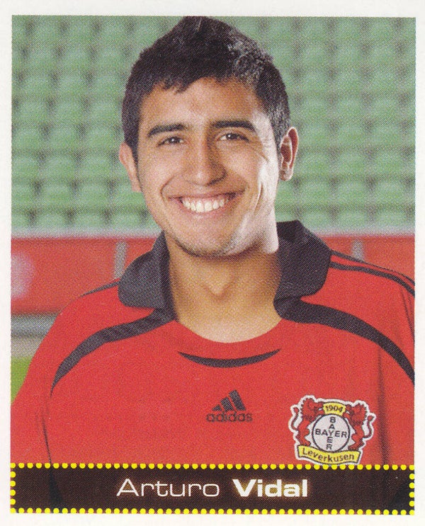 Arturo Vidal / Bayer Leverkusen / Panini Bundesliga 2007 / Basis Bild / Nr.320