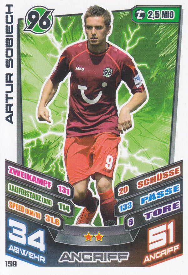 Artur Sobiech Hannover 96 Basis Karte Nr.159