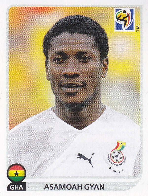 Asamoah Gyan / Ghana / Panini WM 2010 / Basis Bild / Nr.331