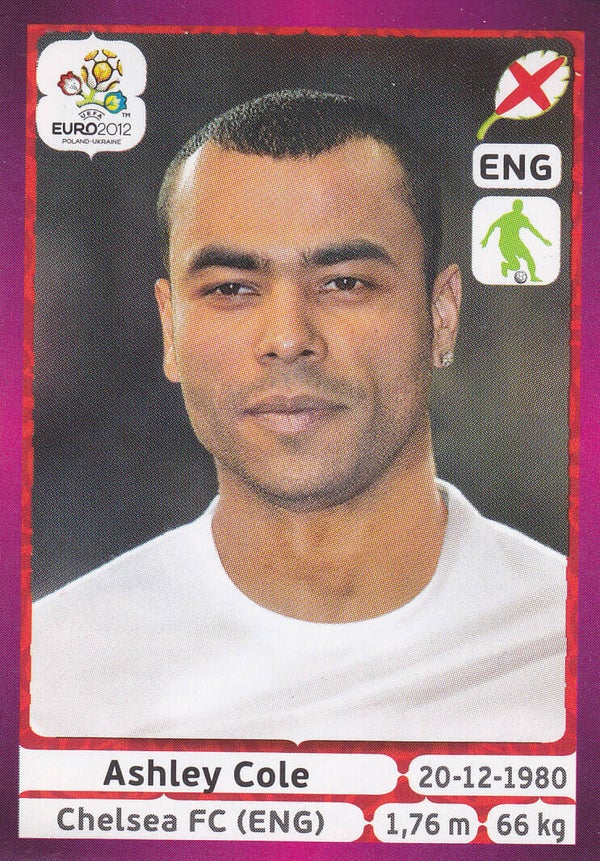 Ashley Cole / England / Panini EM 2012 / Basis Bild / Nr. 493