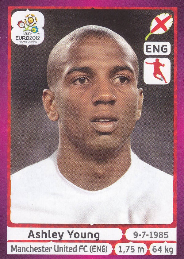 Ashley Young / England / Panini EM 2012 / Basis Bild / Nr. 503