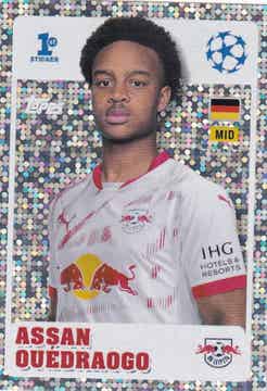 Assan Ouedraogo / RB Leipzig / Topps Champions League 2024 / Glitzer Bild / Nr. 245