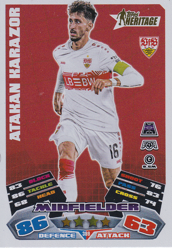 Atakan Karazor - VFB Stuttgart - Topps Champions League 2025 - Heritage - Nr. 399