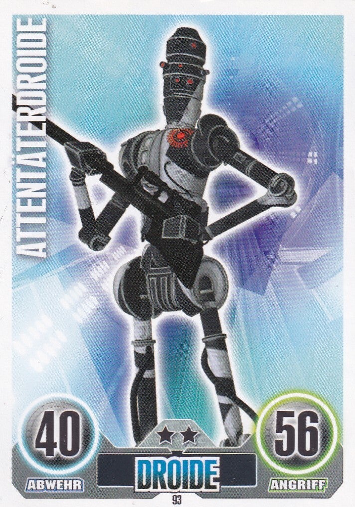 Attentäterdroide / Topps Star Wars Force Attax 2010 / Droide / Söldner / Nr. FA 93