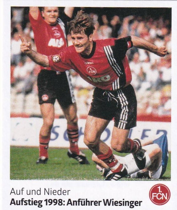 Aufstieg 1998 - Panini 125 Jahre 1.FC Nürnberg - Anführer Wiesinger - Nr. 151