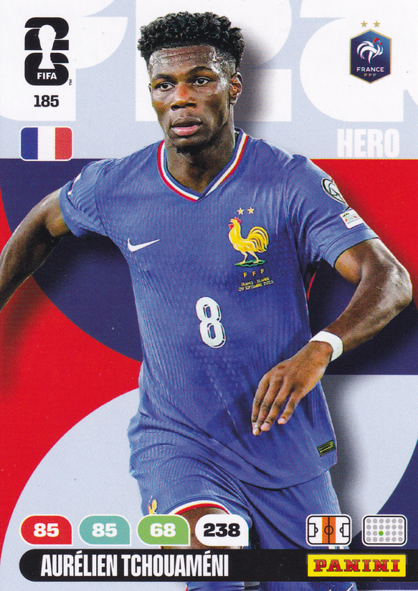 Aurelien Tchouameni - Frankreich - Panini WM 2026 - Hero - Nr. 185