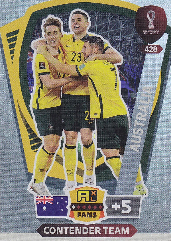 Australien / Panini WM 2022 / Contender Team Karte / Nr.428