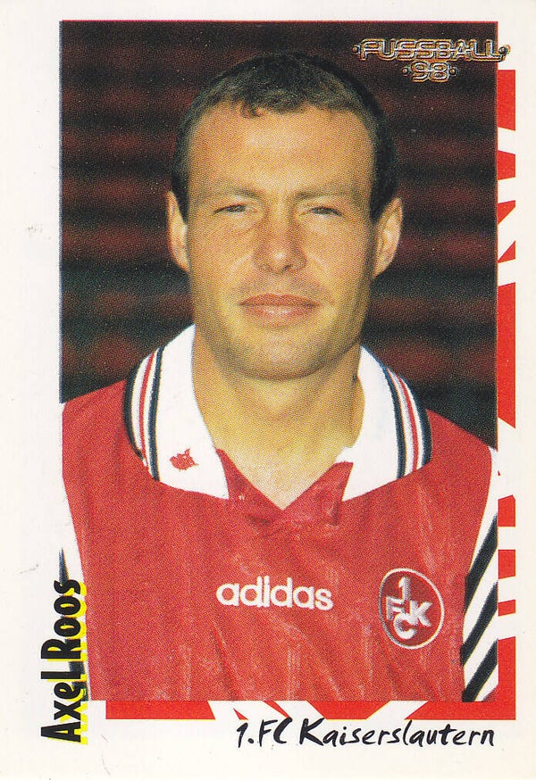 Axel Roos / 1.FC Kaiserslautern / Panini Bundesliga 1998 / Basis Bild / Nr. 418