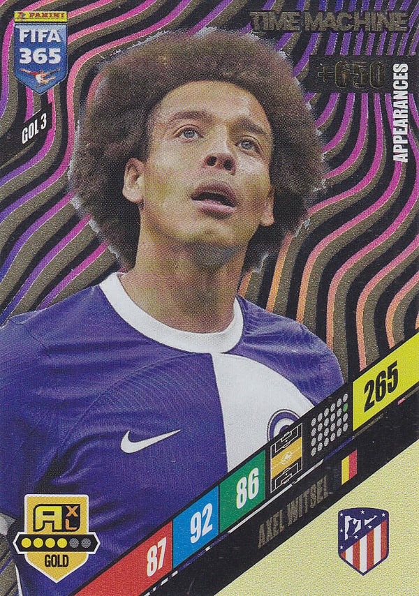 Axel Witsel / Atletico Madrid / Panini Fifa 365 Jarhr 2024 / Time Machine Icon Gold / Nr.GOL3