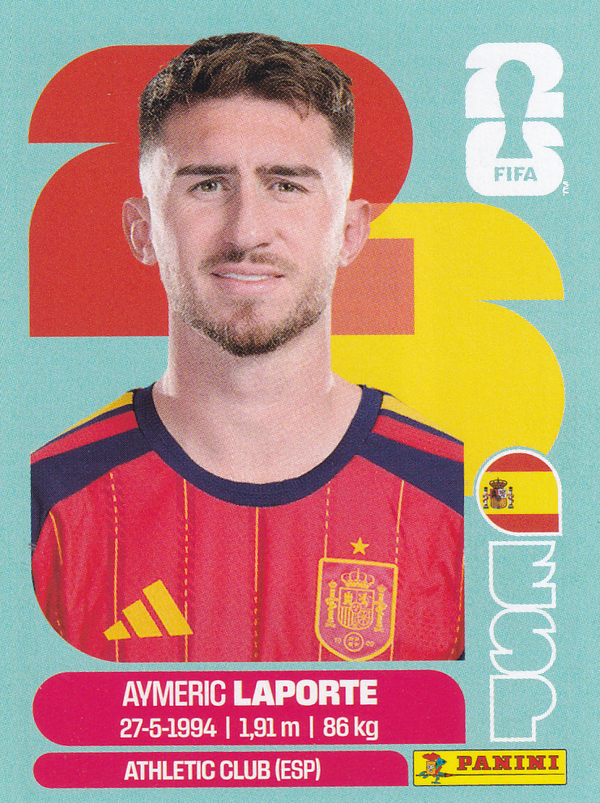 Aymeric Laporte - Spanien - Panini WM 2026 - Basis Bild - ESP4