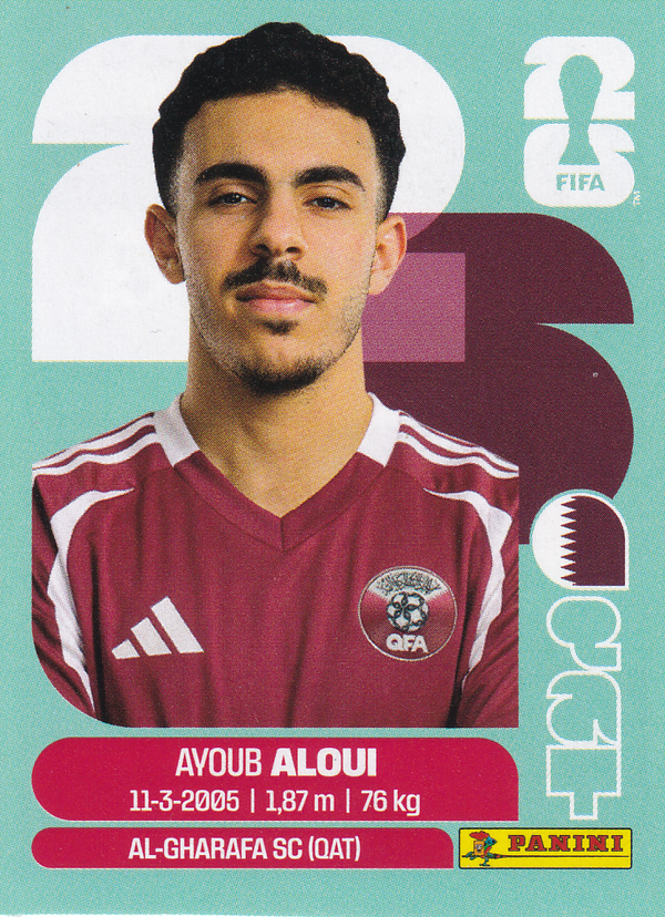 Ayoub Aloui - Qatar - Panini WM 2026 - Update - QAT8a