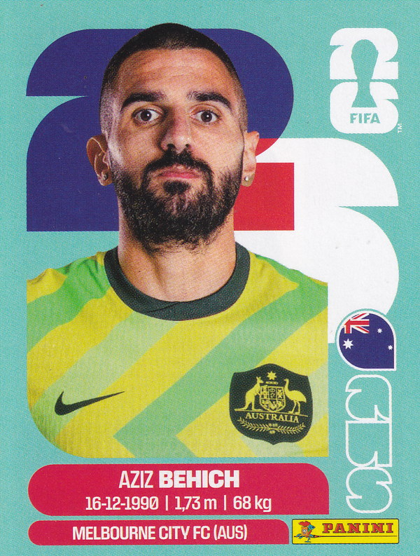 Aziz Behich - Australien - Panini WM 2026 - Basis Bild - AUS7