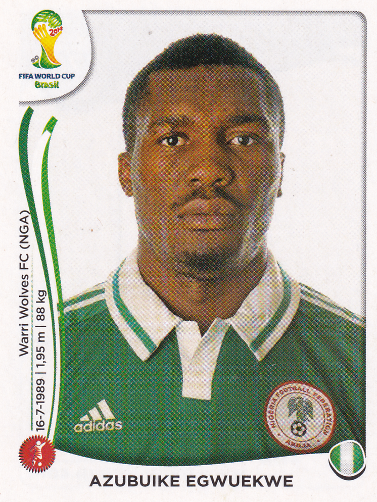 Azubuike Egwuekwe - Nigeria - Panini WM 2014 - Basis Bild - Nr. 476