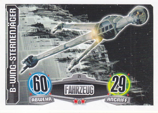 B-Wing-Sternenjäger / Topps Force Attax 2012 / Allianz / Fahrzeug / Nr. FAMOV1 21