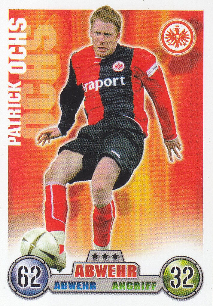 Patrick Ochs / Eintracht Frankfurt / Topps Match Attax 2008 / Basis Karte / Nr.114