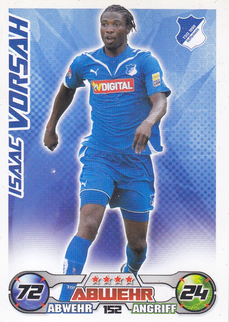 Isaac Vorsah / TSG 1899 Hoffenheim / Topps Match Attax 2009 / Basis Karte / Nr. 152