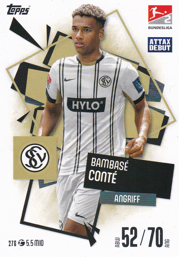 Bambase Conte - SV Elversberg - Topps Match Attax 2025 - Basis Karte - Nr. 276