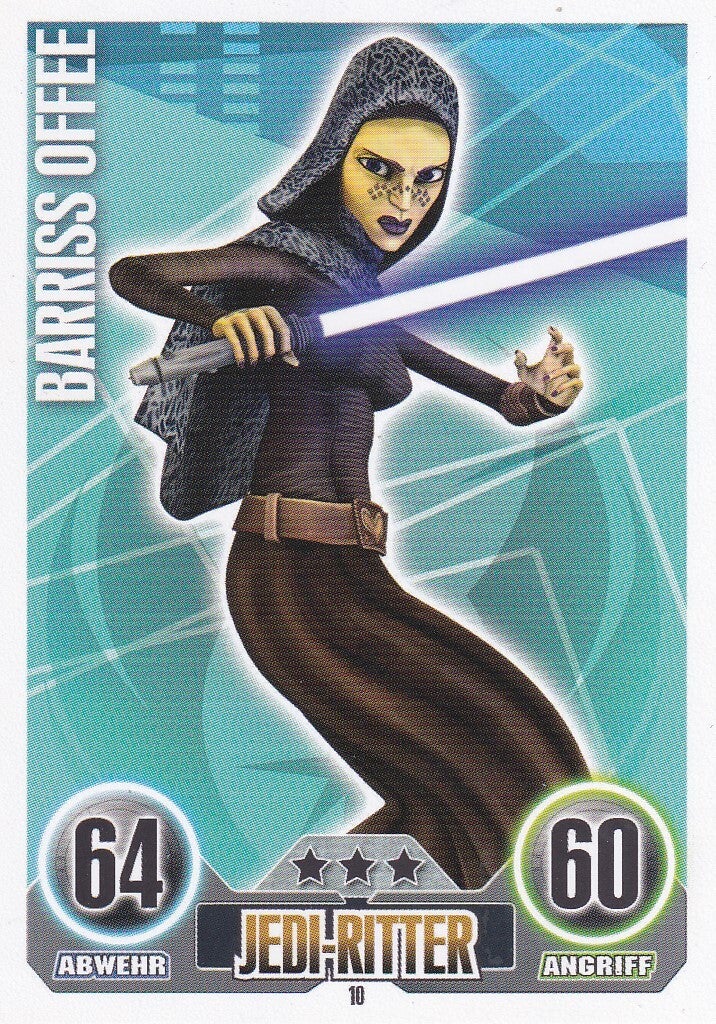 Barris Offee / Topps Star Wars Force Attax 2010 / Jedi-Ritter / Die Republik / Nr. FA 10