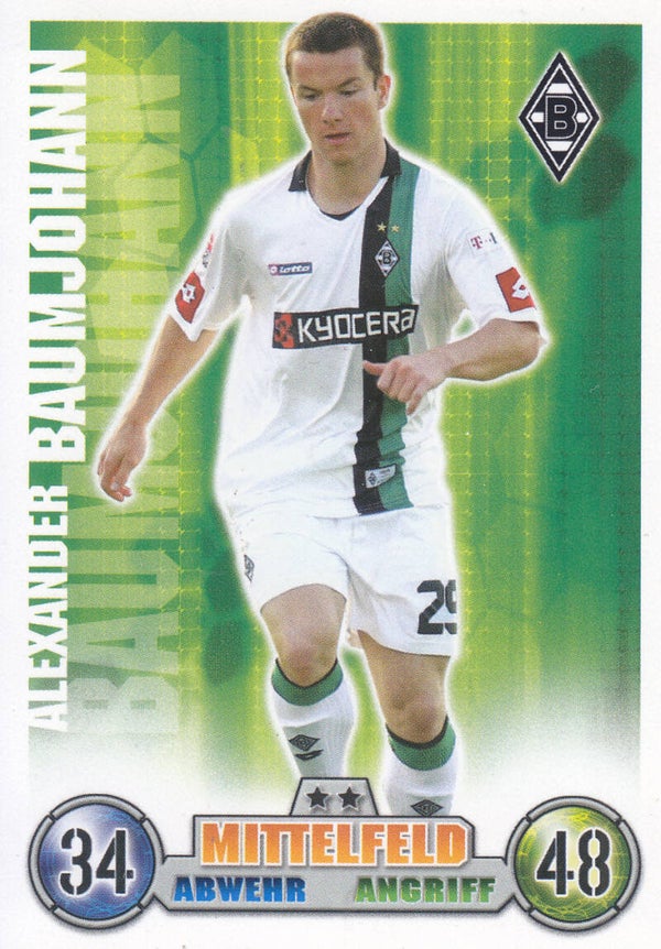 Alexander Baumjohann / Borussia Mönchengladbach / Topps Bundesliga 2008 / Basis Karte / Nr.243