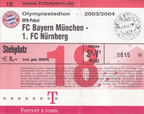FC Bayern - 1.FC Nürnberg 2003/2004