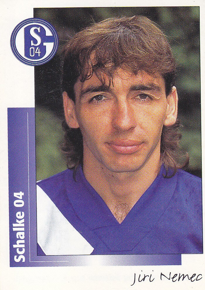 Jiri Nemec / FC Schalke 04 / Panini Bundesliga 1996 / Basis Bild / Nr. 286